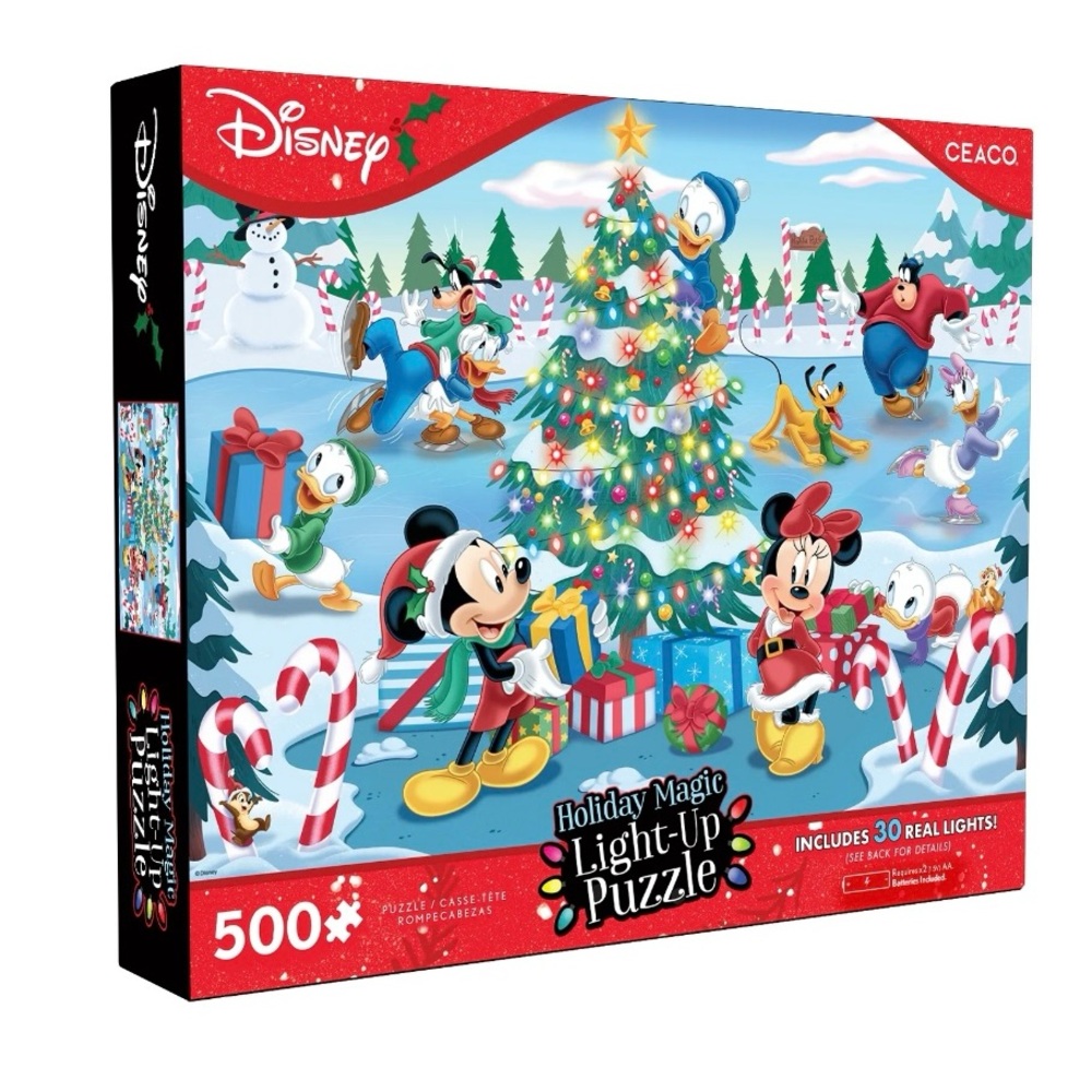 Disney Festive Light-Up Puzzle with Characters